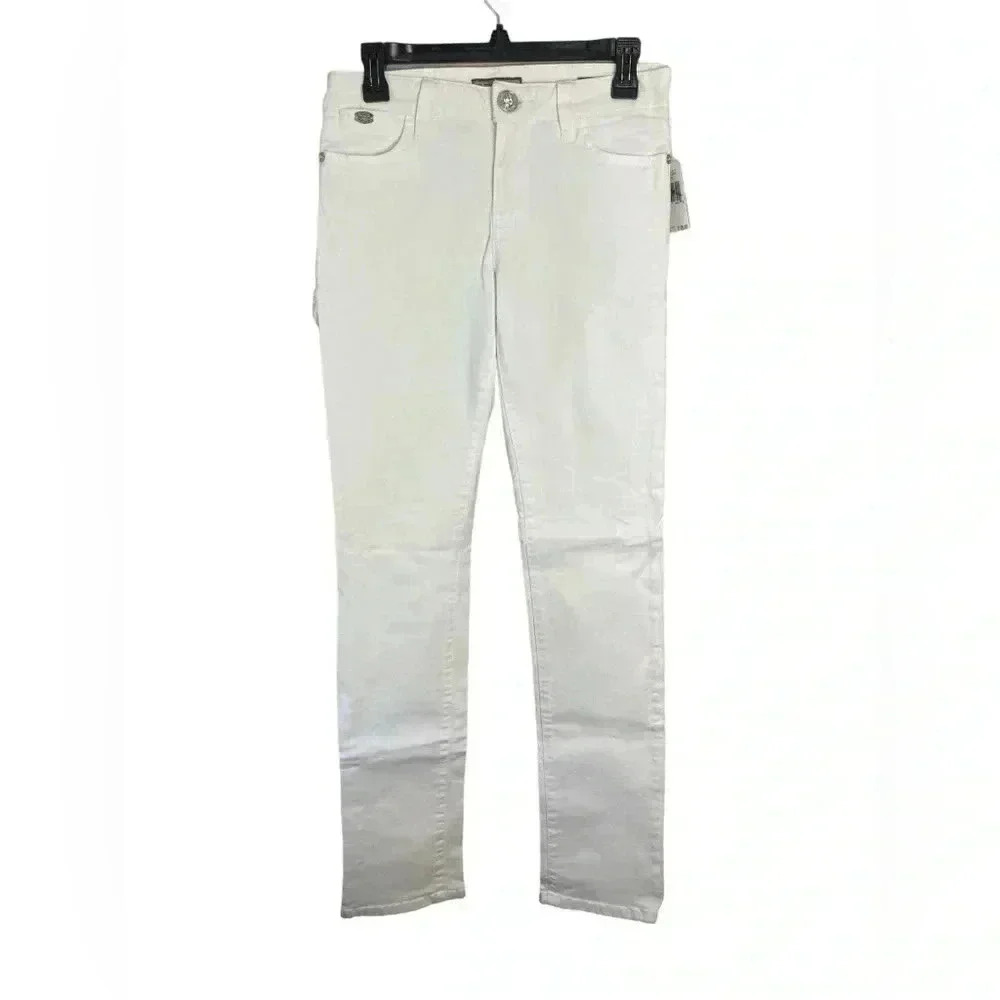 Guess premium Nicole cigarette NWT white jeans size 27‎